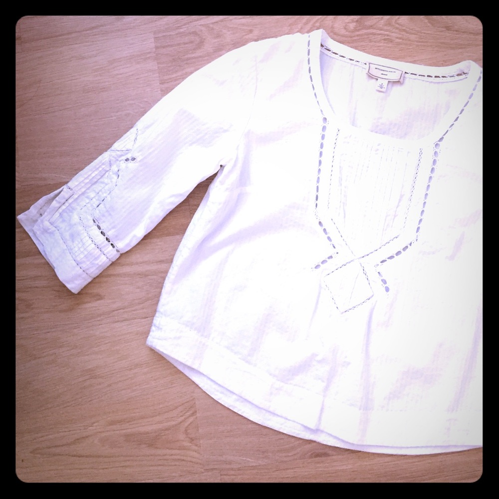 anthropologie peasant top